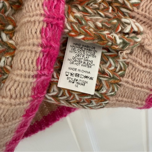 Chunky Fall Sweater from Chic Soul Size 1X - Picture 2 of 3